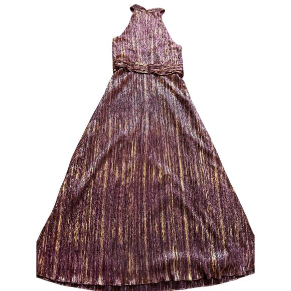 Monique Lhuillier purple and gold gown
 - Size - Picture 4 of 16